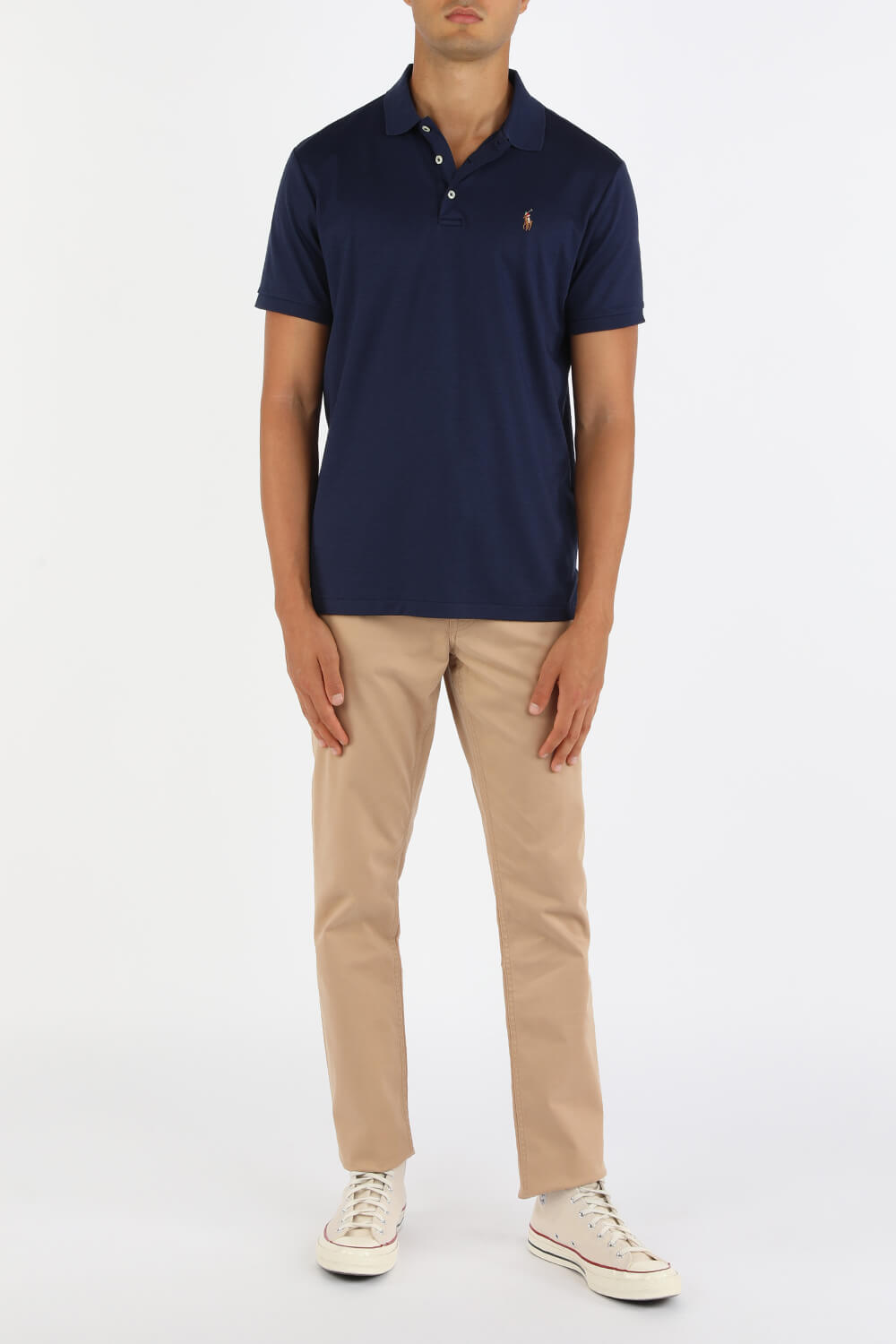 Slim Fit Polo Shirt in Navy POLO RALPH LAUREN